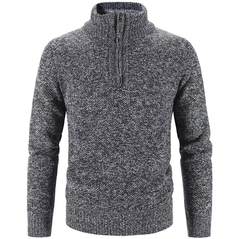 Winter men's fleece thicker sweater