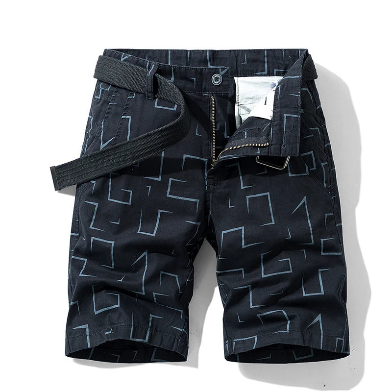 Summer New Men Printed Casual Shorts