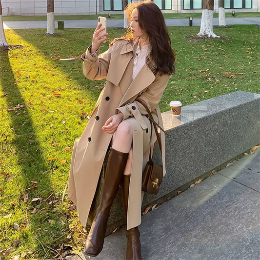 Elegant Streetwear Trench Coat