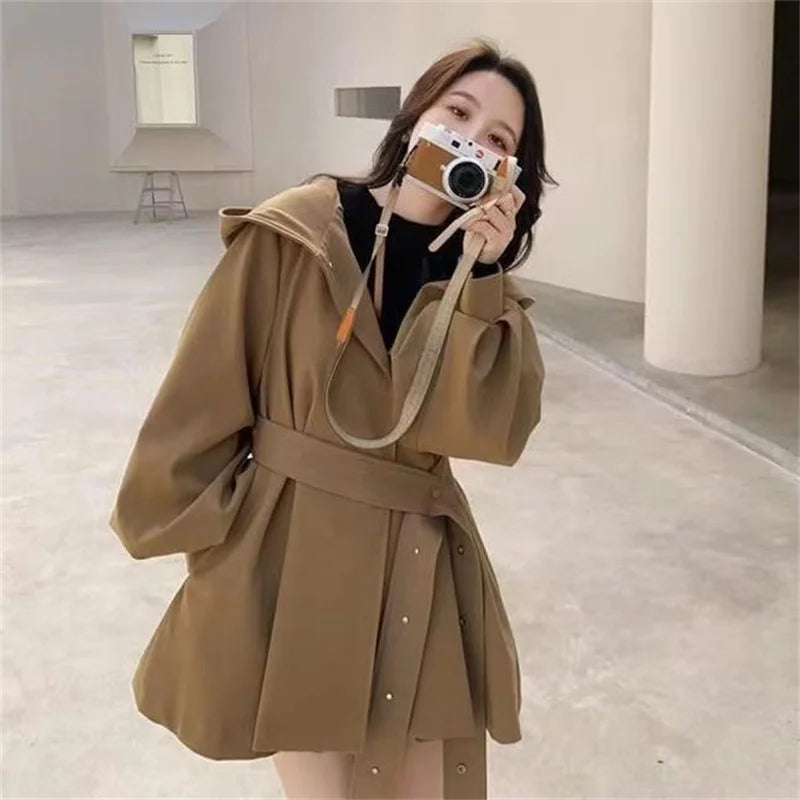 Style Hooded Trench Coat