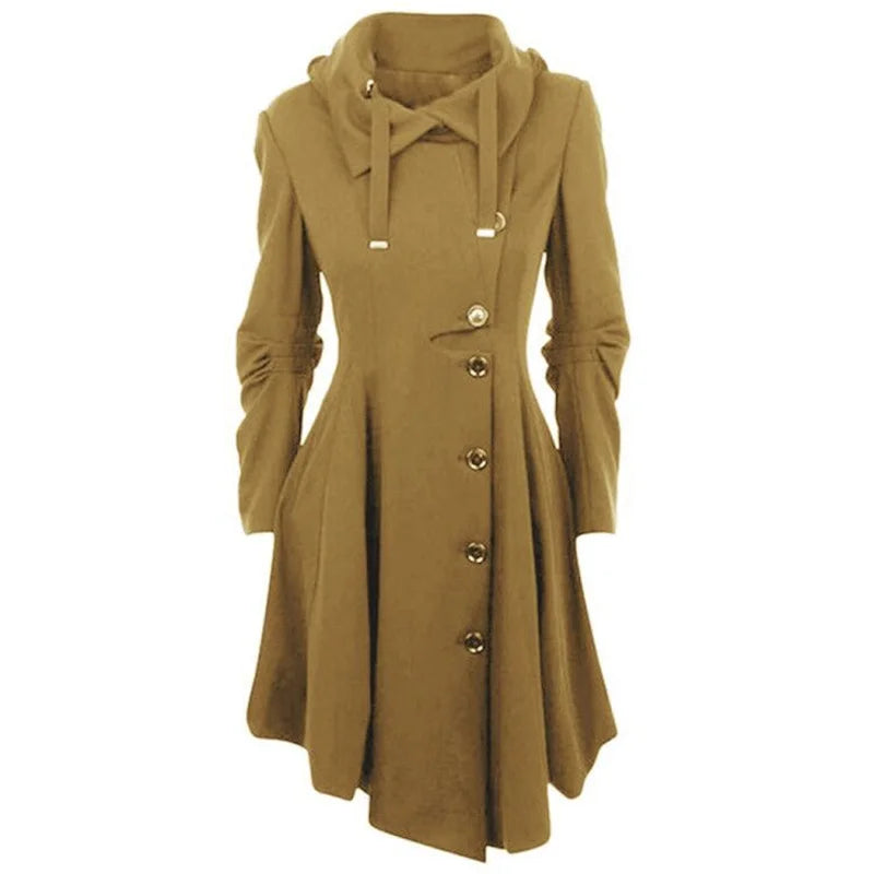 Women's Elegant Goth Trench Coat