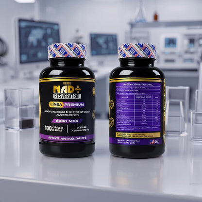 Cápsulas NAD+ Resveratrol Vitavit® - 100 Cápsulas
