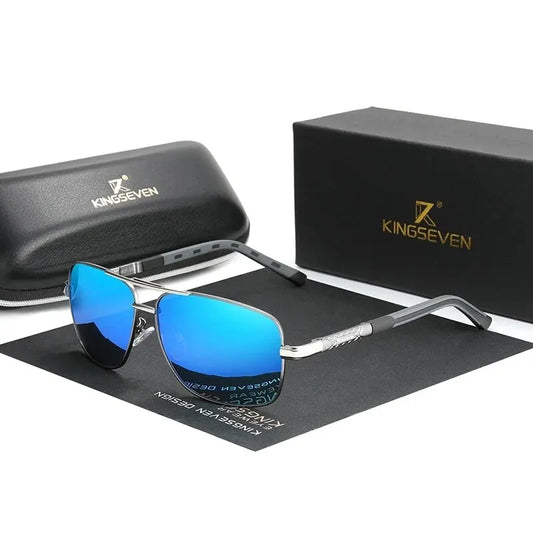 KINGSEVEN Aluminum Pilot HD Polarized Sunglasses Men Women Fashion