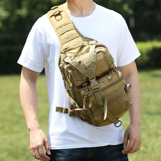 Tactische militaire slingrugzak Outdoor Camping Daypack-rugzak met verstelbare riem