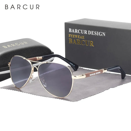 BARCUR Design Memery Frame sunglasses polarized for men's sunglasses