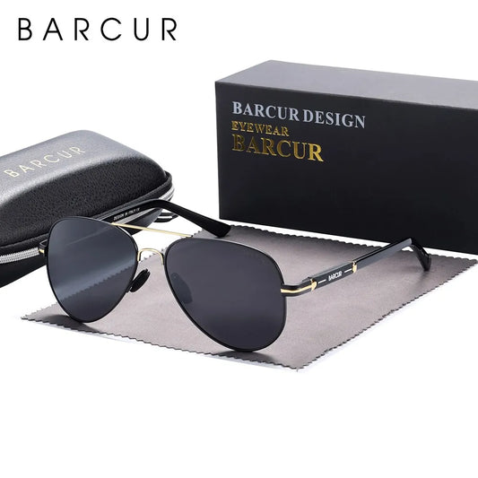 BARCUR Polarized Pilot Sunglasses for Men